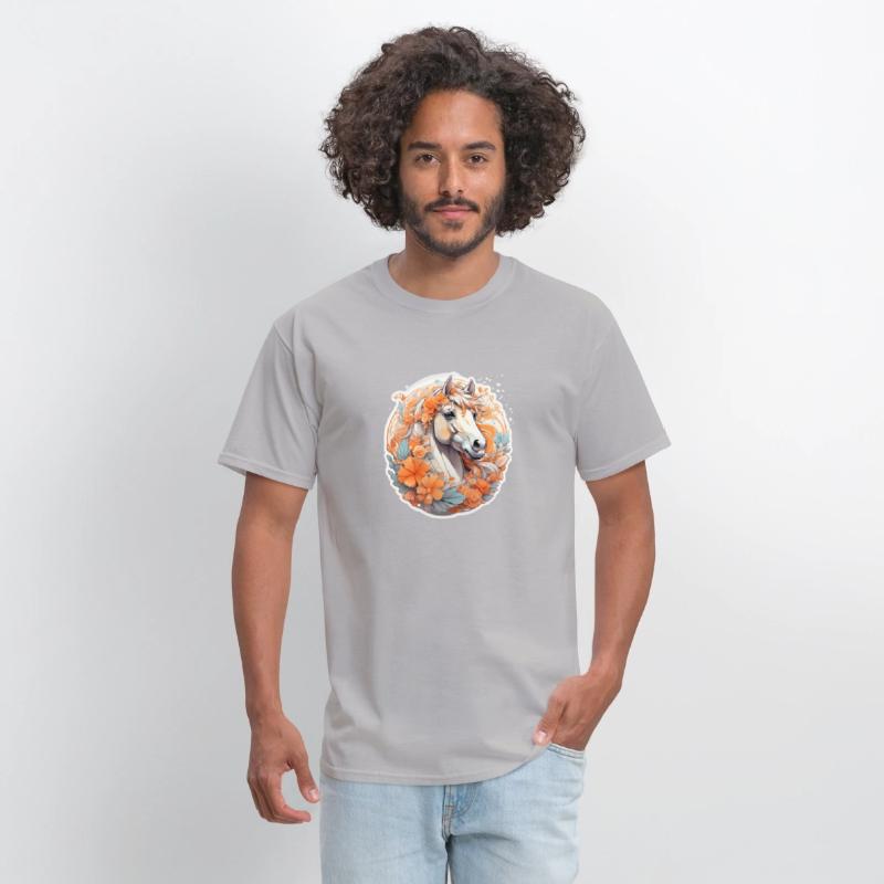 Cute horse nice Ai design t-shirt