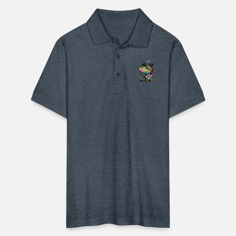 Cute lizard with cap