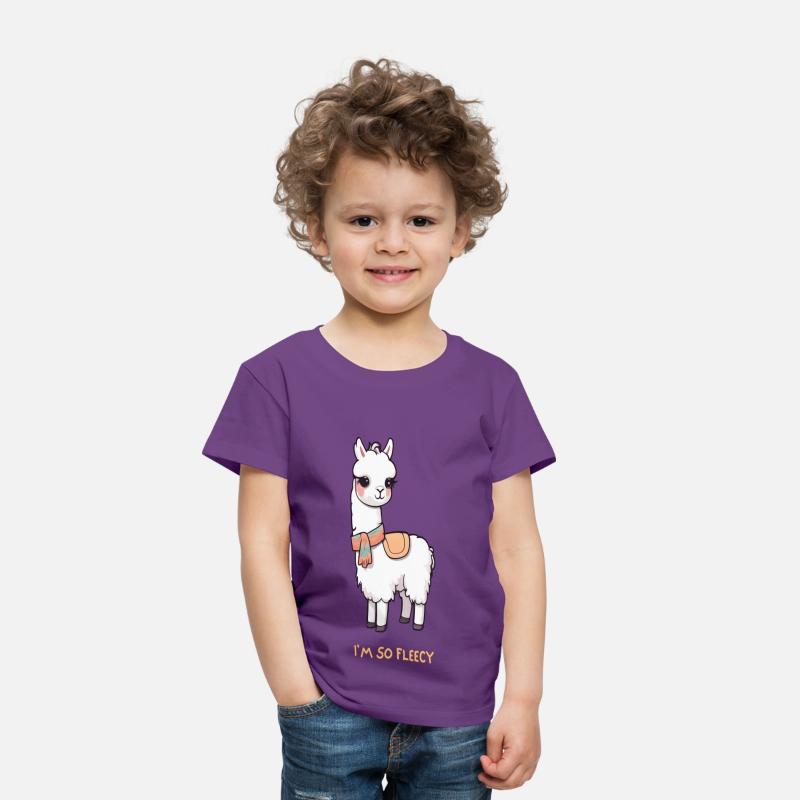 Cute Llama with Scarf & Saddle