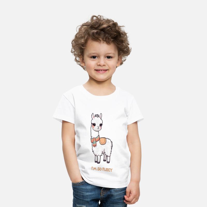 Cute Llama with Scarf & Saddle