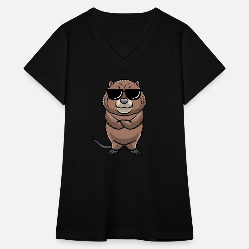 Cute Muskrat Emoticon Rodent Animal Lovers