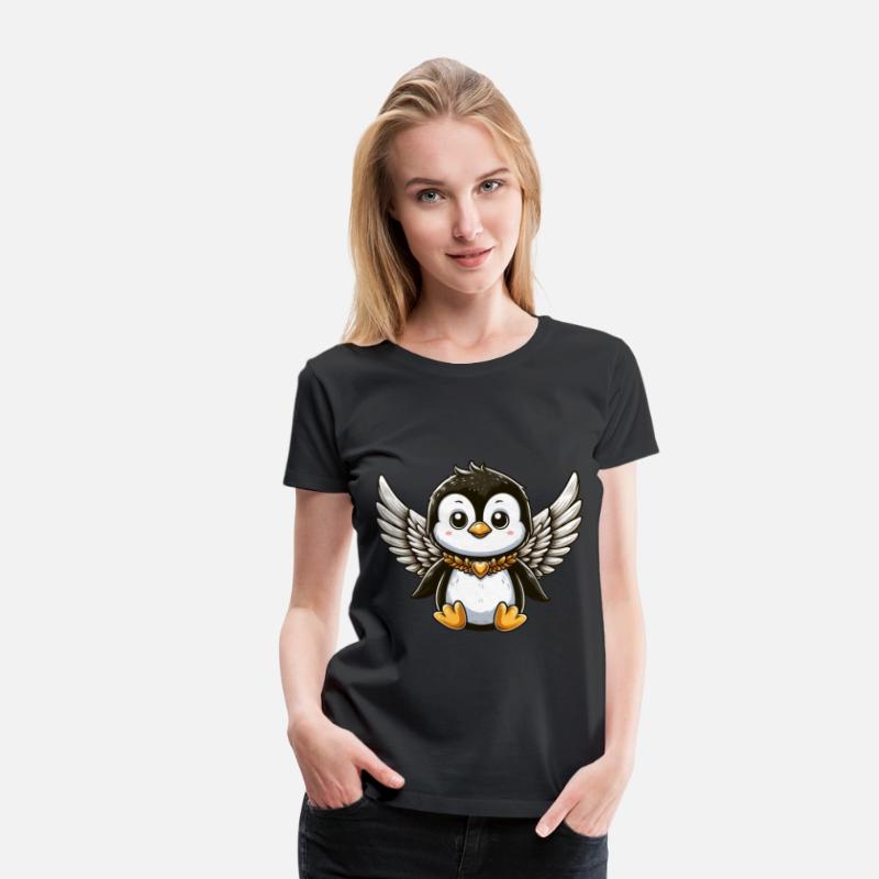 Cute Penguin Angel Comic Design