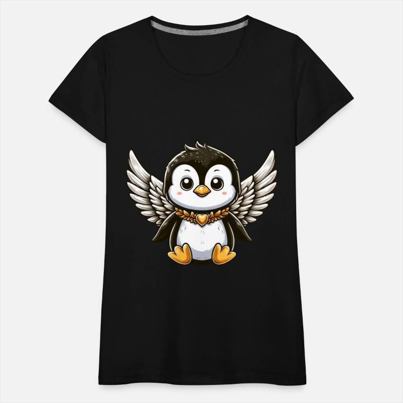 Cute Penguin Angel Comic Design