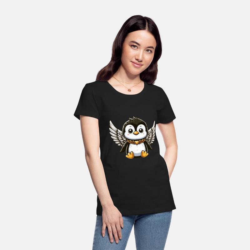 Cute Penguin Angel Comic Design