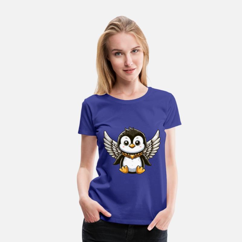 Cute Penguin Angel Comic Design