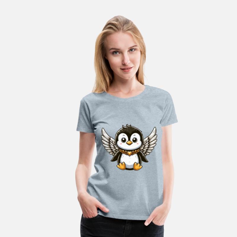 Cute Penguin Angel Comic Design