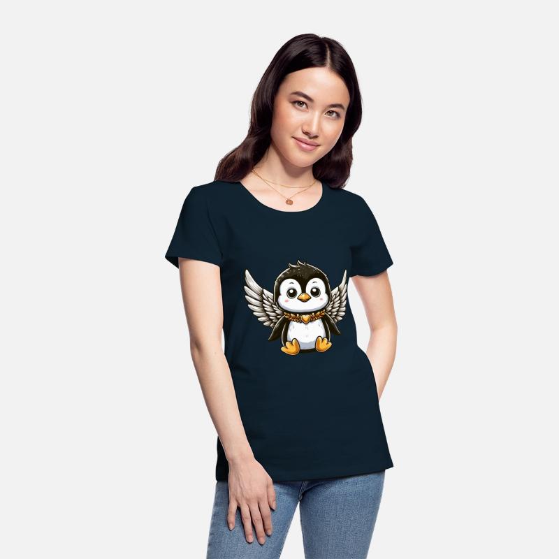 Cute Penguin Angel Comic Design