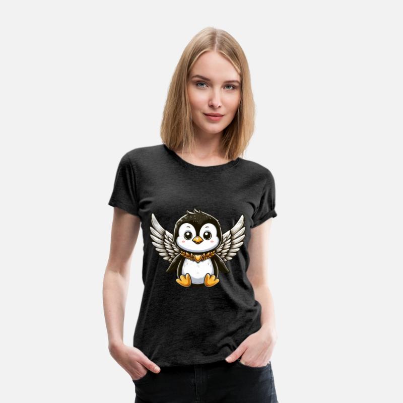 Cute Penguin Angel Comic Design