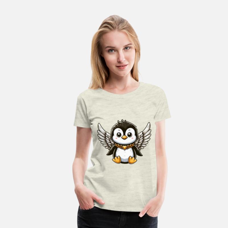 Cute Penguin Angel Comic Design