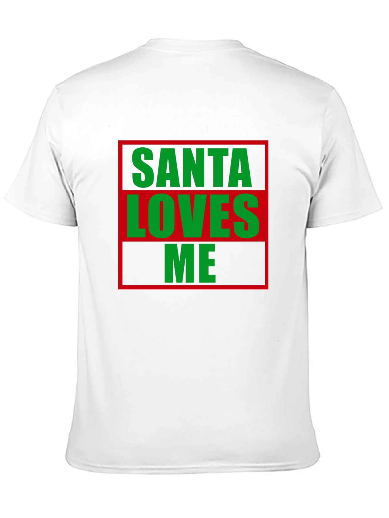 Santa Loves Me Christmas T-Shirt Holiday Tee