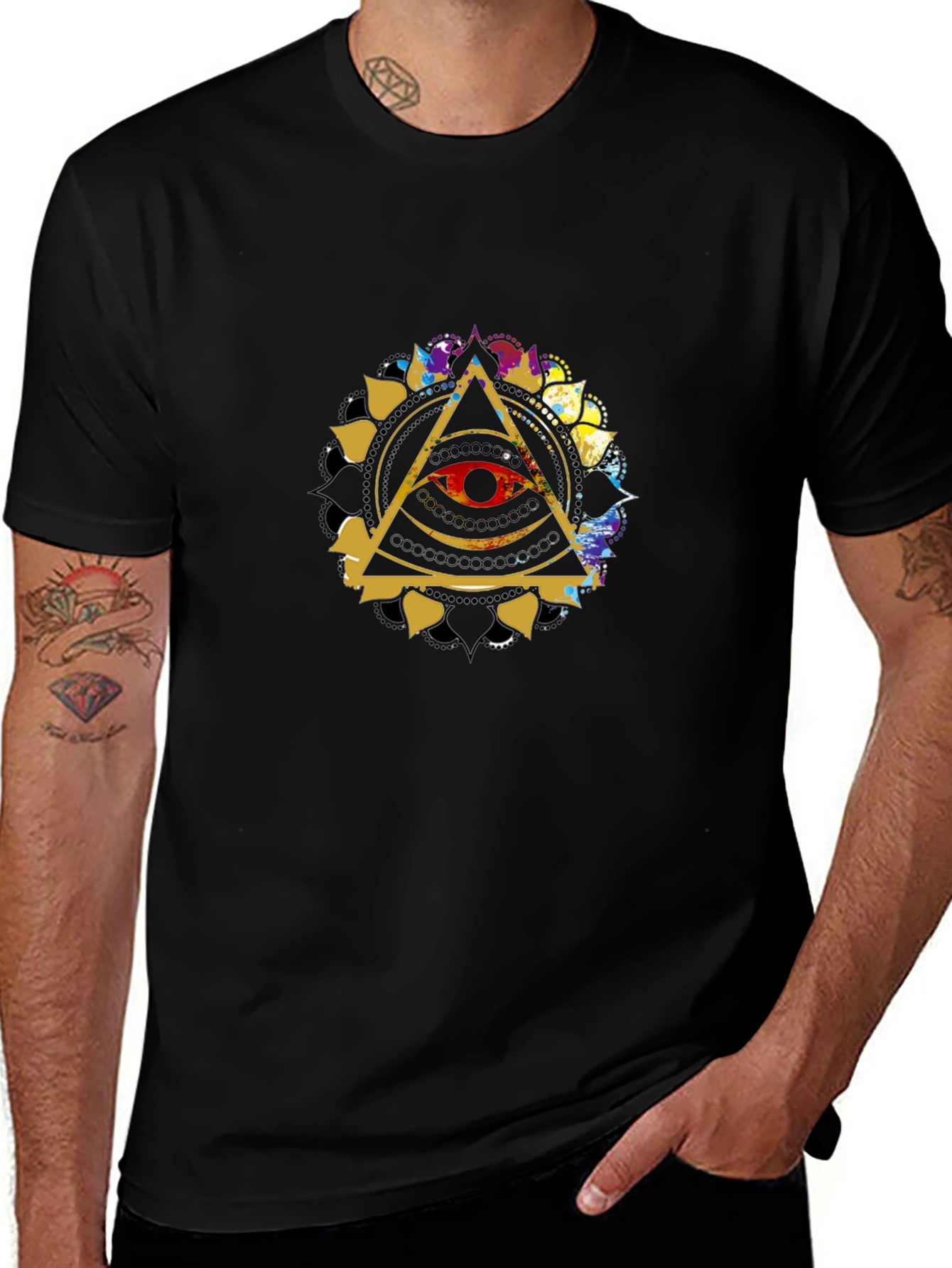 Illuminati Eye T-Shirt - Black Graphic Tee