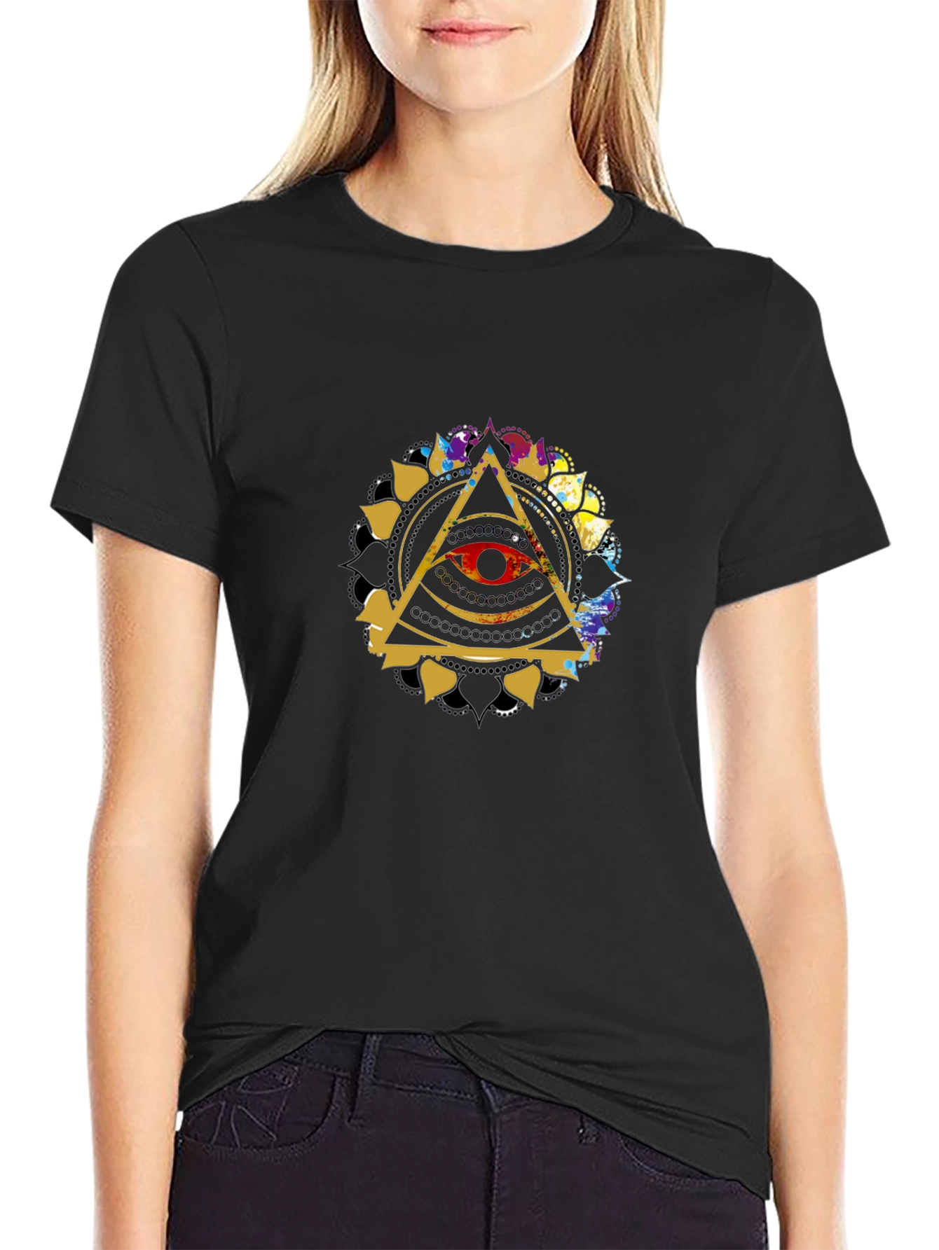 Illuminati Eye T-Shirt - Black Graphic Tee