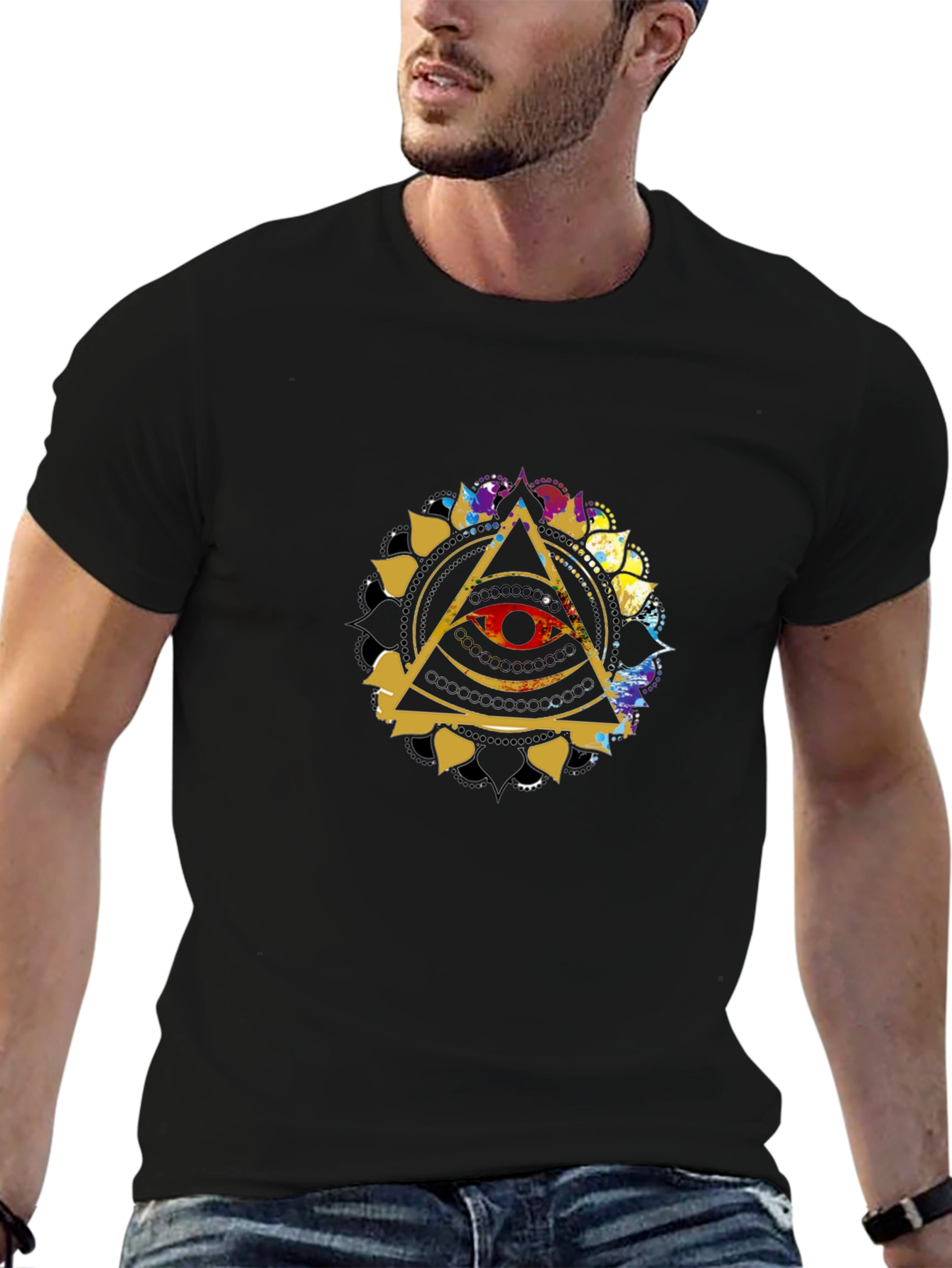 Illuminati Eye T-Shirt - Black Graphic Tee