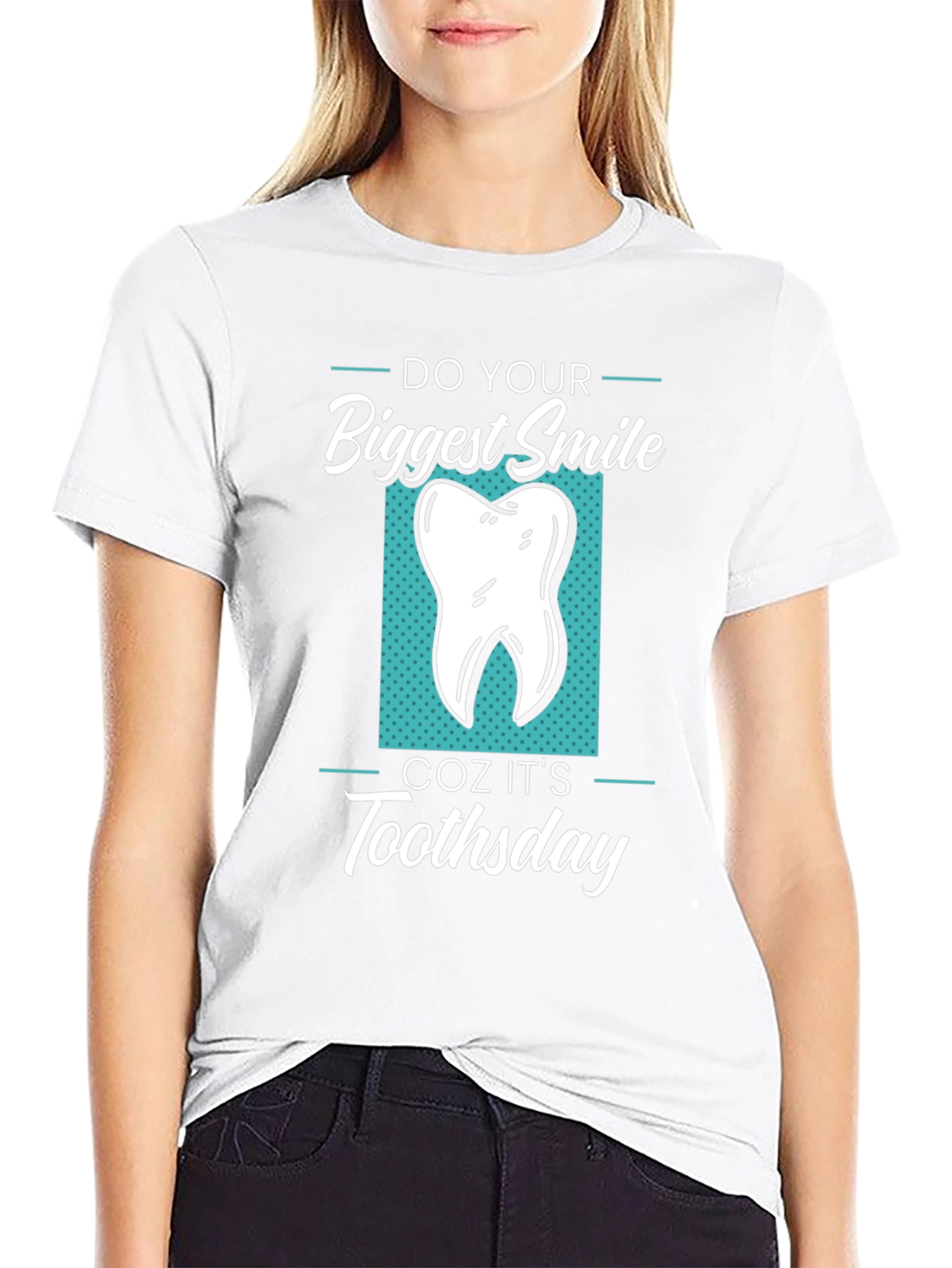 Funny Tooth T-Shirt - Do Your Biggest Smile Toothstay