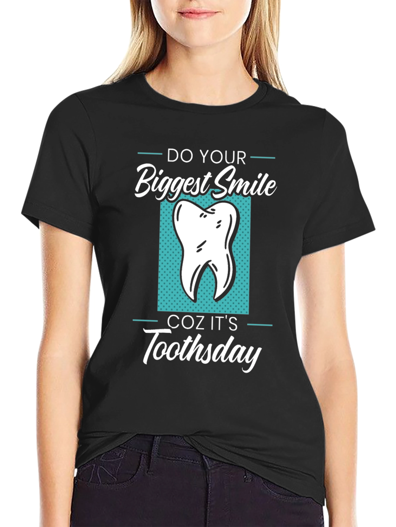 Funny Tooth T-Shirt - Do Your Biggest Smile Toothstay