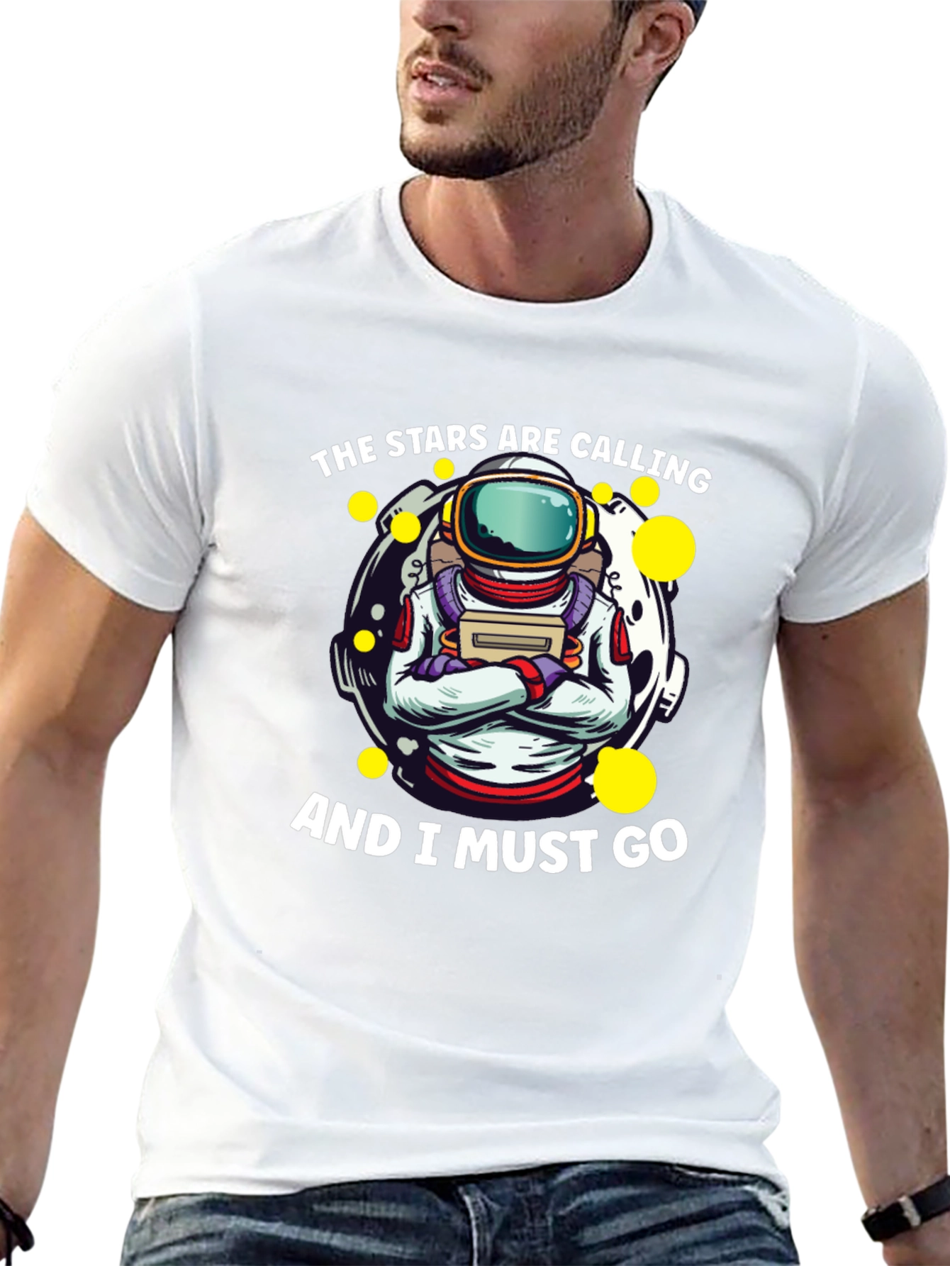 Astronaut Stars Are Calling Graphic T-Shirt