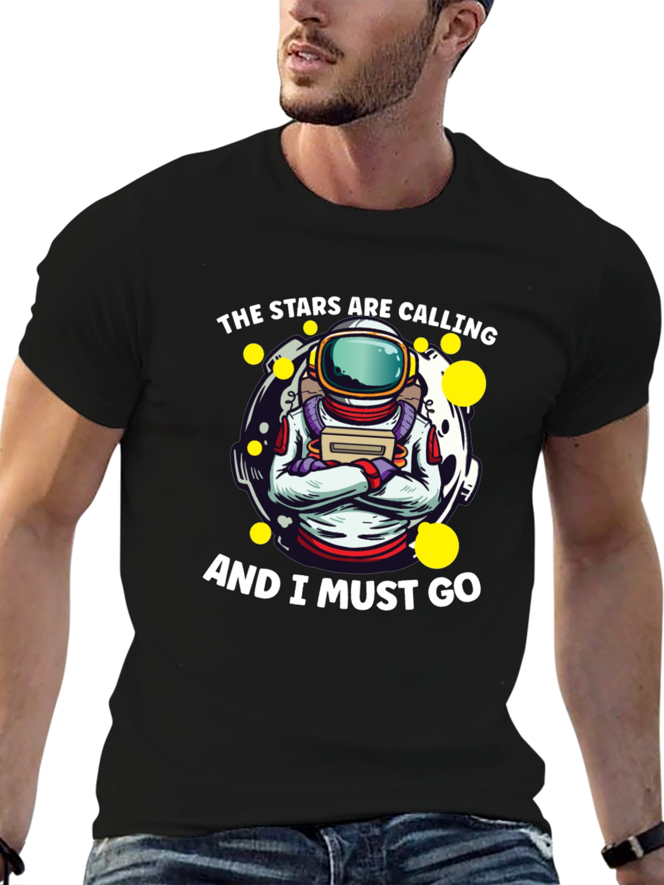 Astronaut Stars Are Calling Graphic T-Shirt