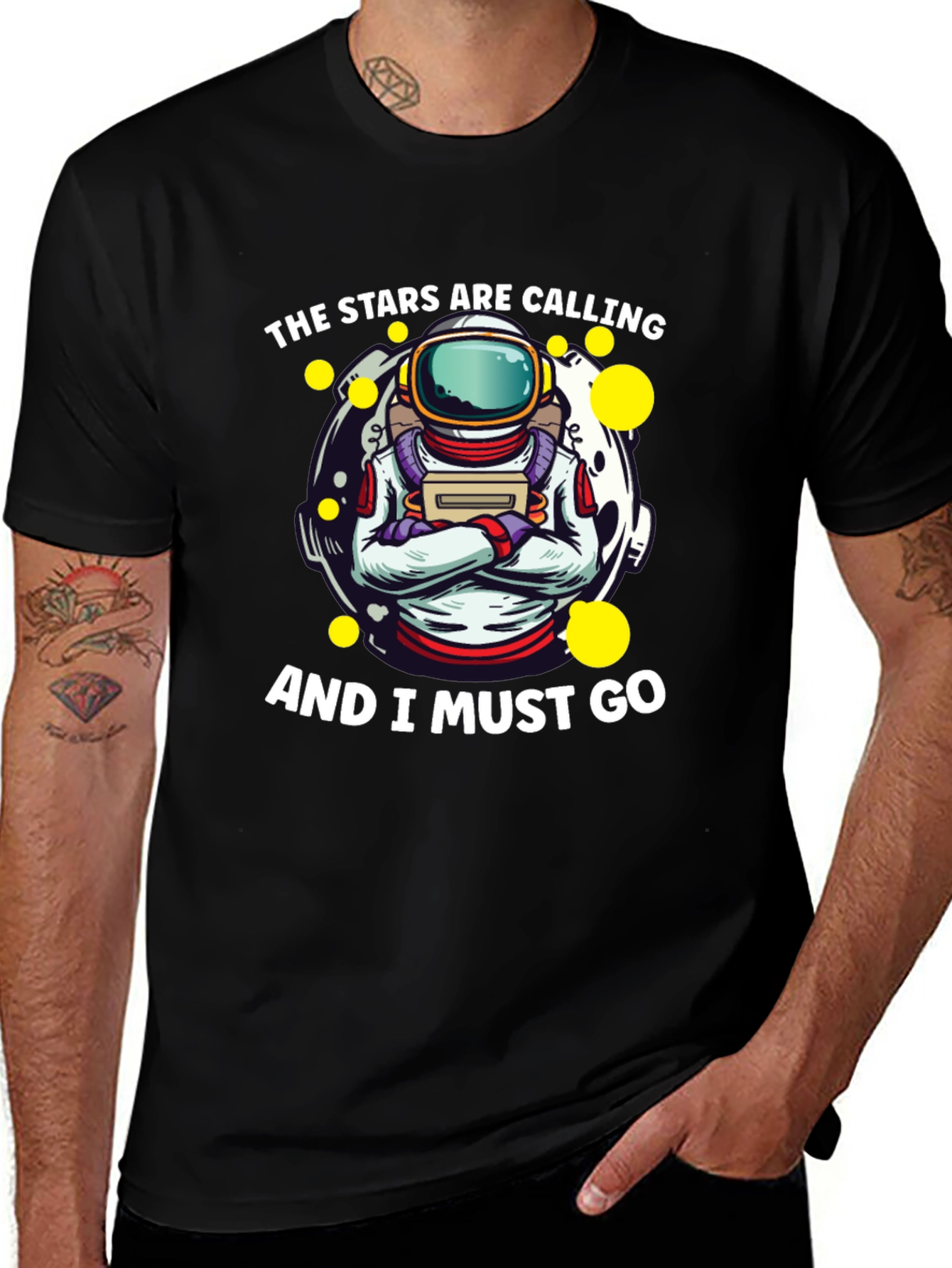 Astronaut Stars Are Calling Graphic T-Shirt