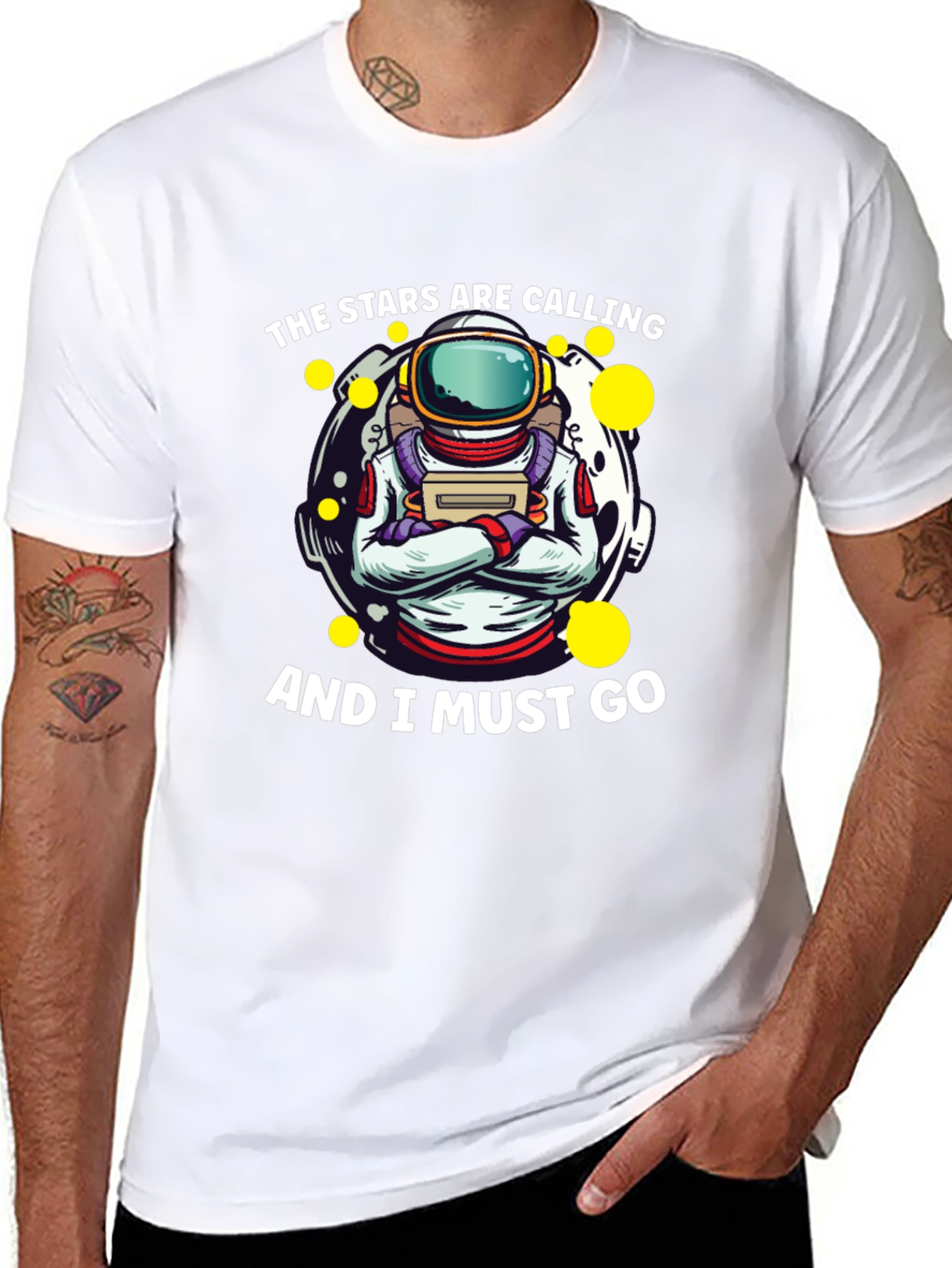 Astronaut Stars Are Calling Graphic T-Shirt