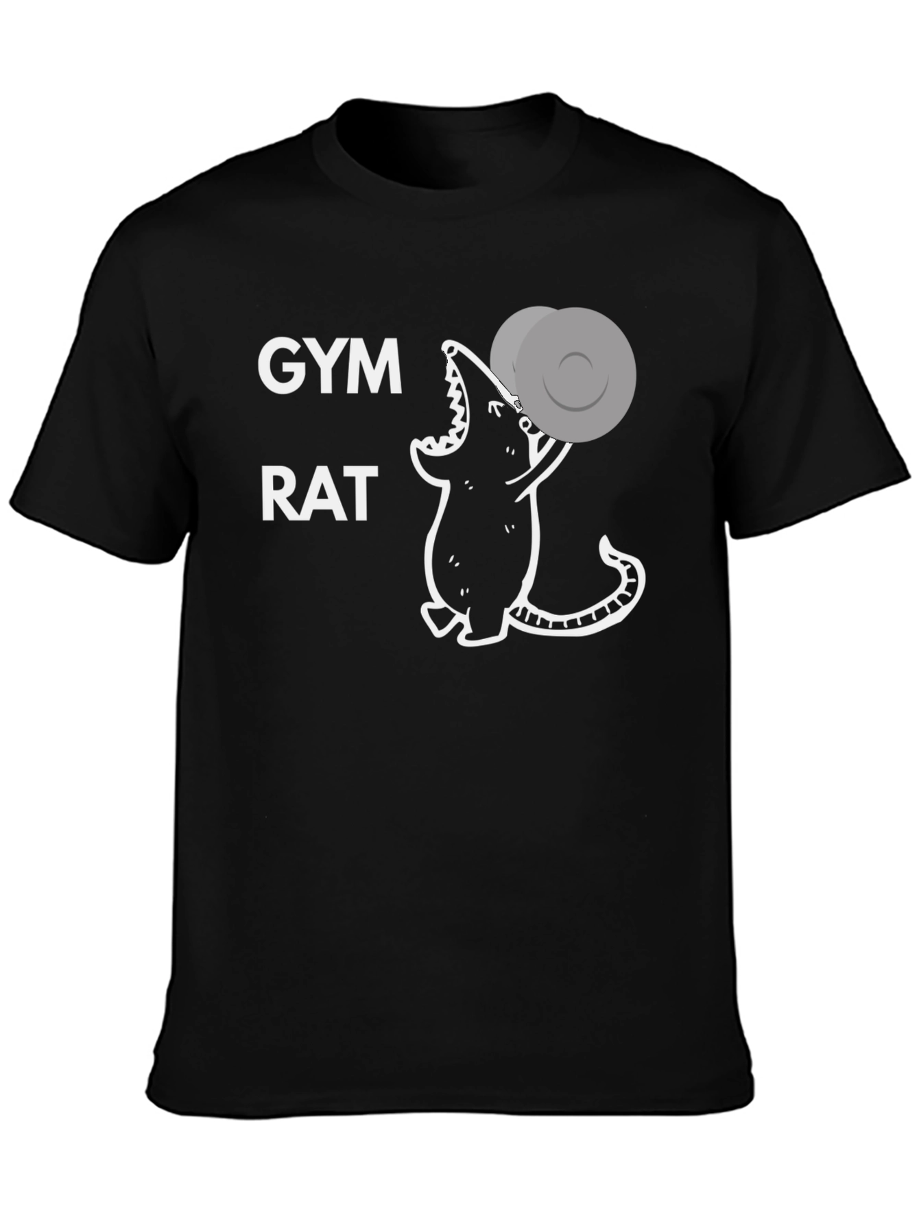 Gym Rat T-Shirt - Workout Mouse Design