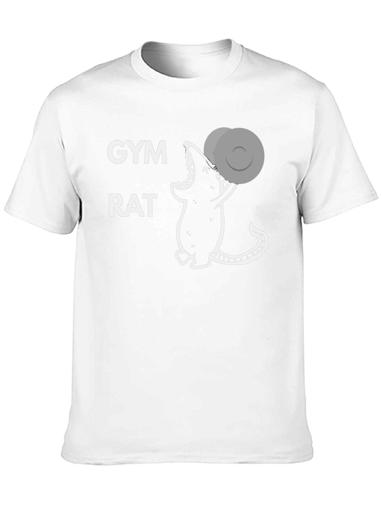 Gym Rat T-Shirt - Workout Mouse Design