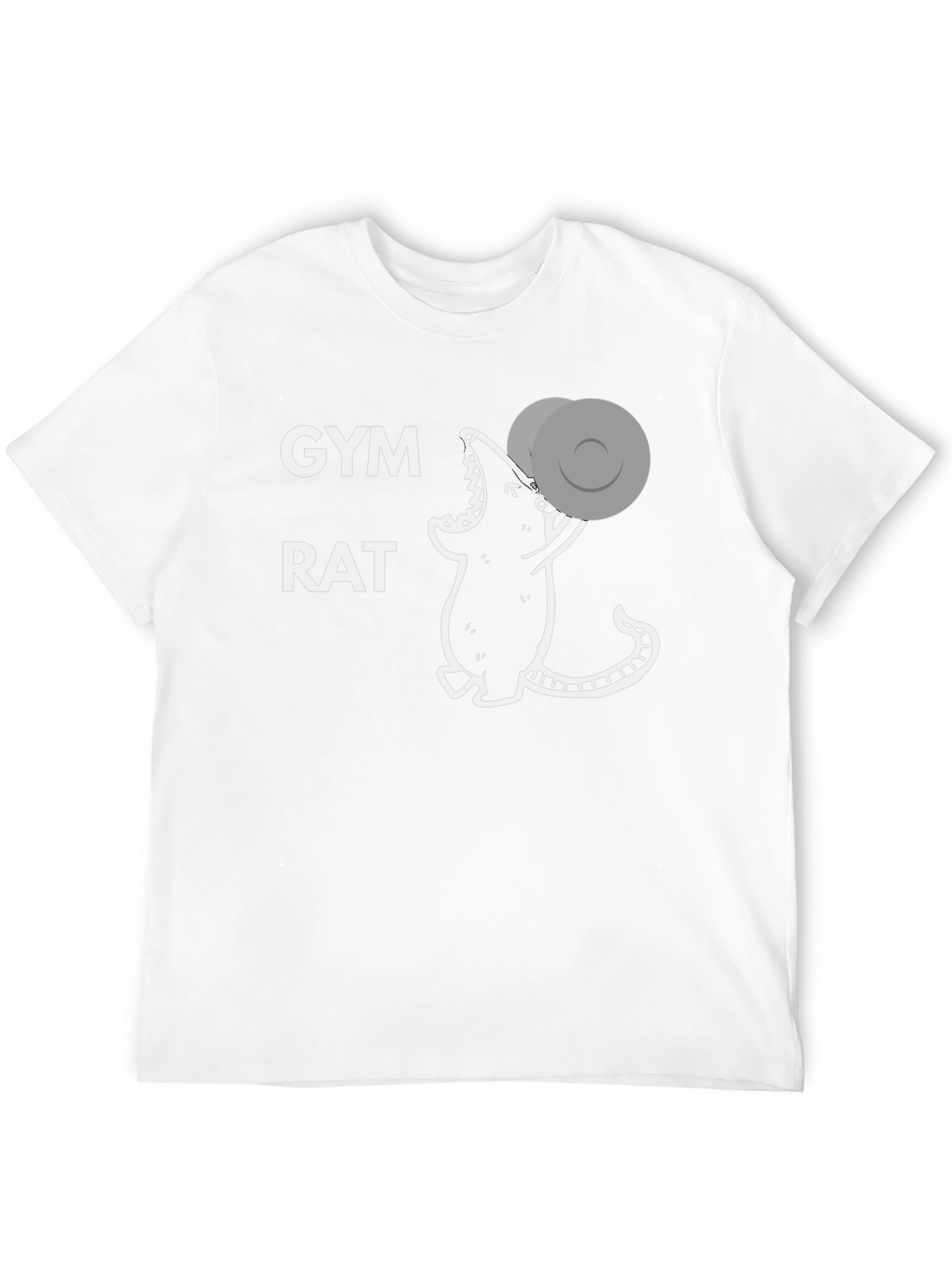 Gym Rat T-Shirt - Workout Mouse Design