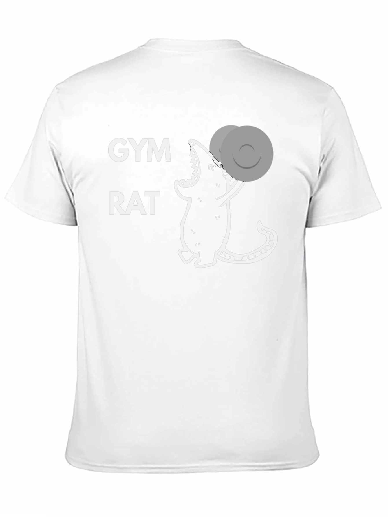 Gym Rat T-Shirt - Workout Mouse Design
