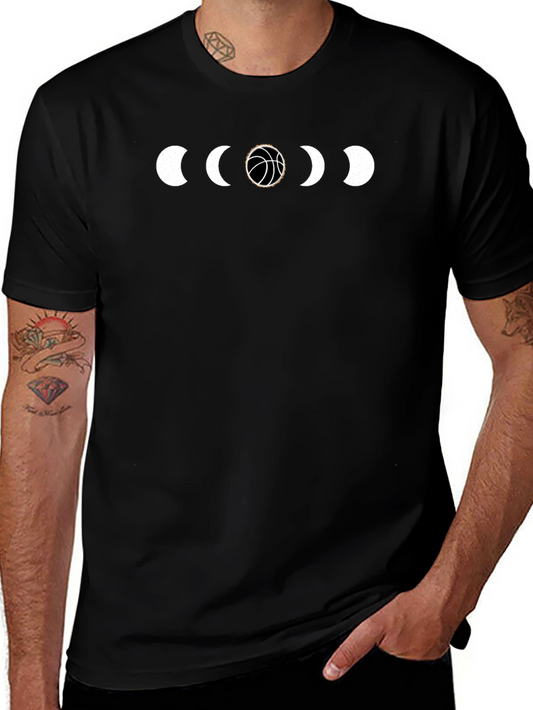 Basketball Moon Phases Graphic Tee