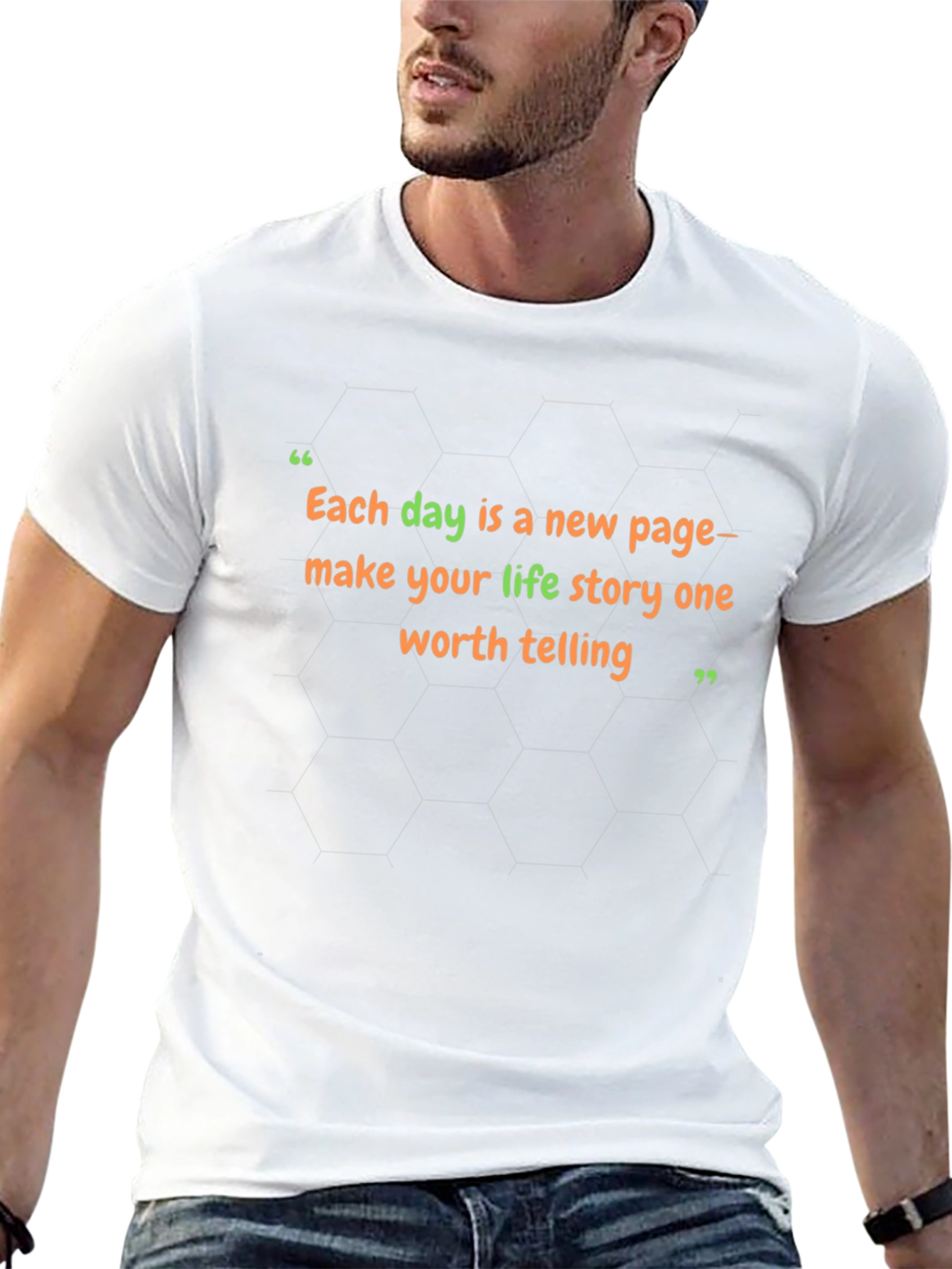 Inspirational Quote T-Shirt: Each Day a New Page