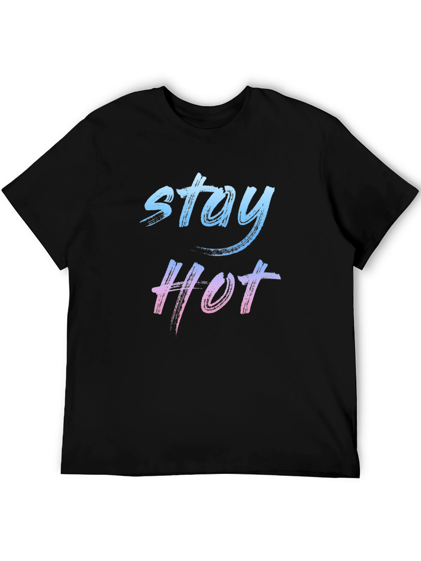 Stay Hot Graphic Tee - Black Casual T-Shirt