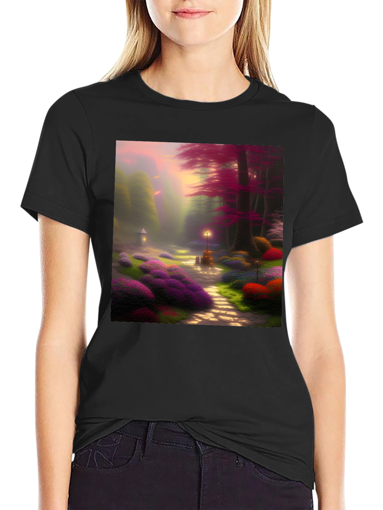 Enchanted Forest Graphic Tee - Whimsical Design