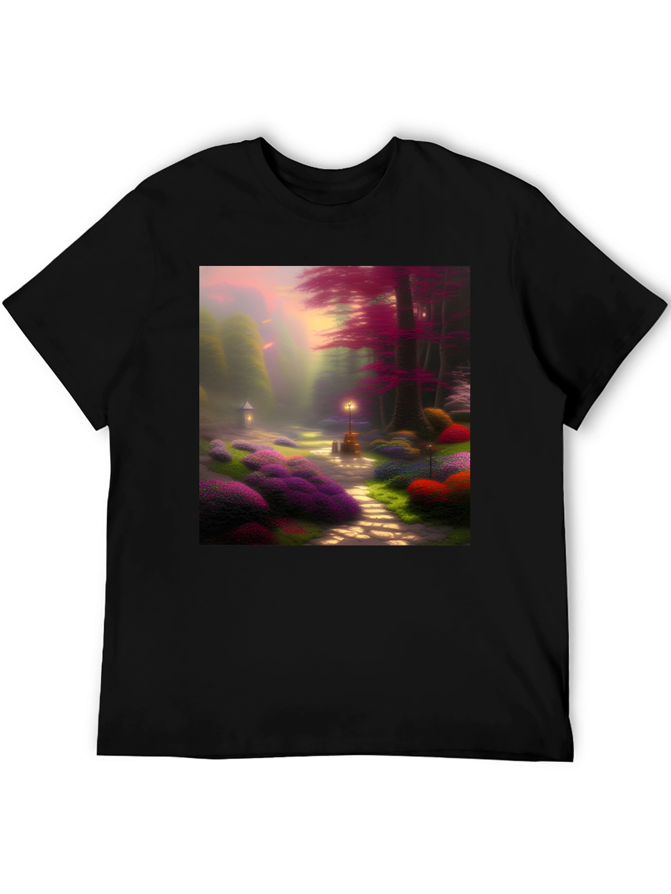 Enchanted Forest Graphic Tee - Whimsical Design