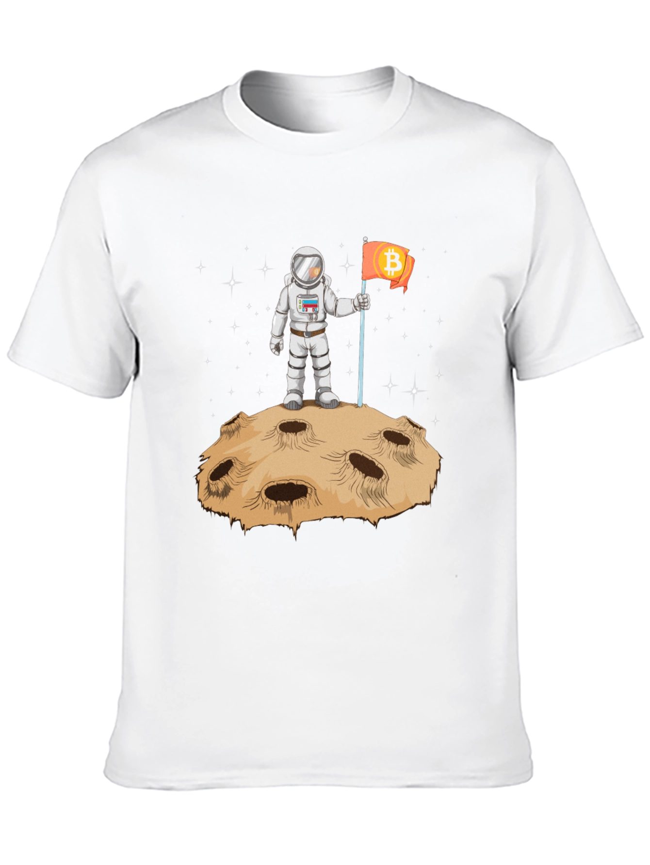 Bitcoin to the Moon T-Shirt - Astronaut Design