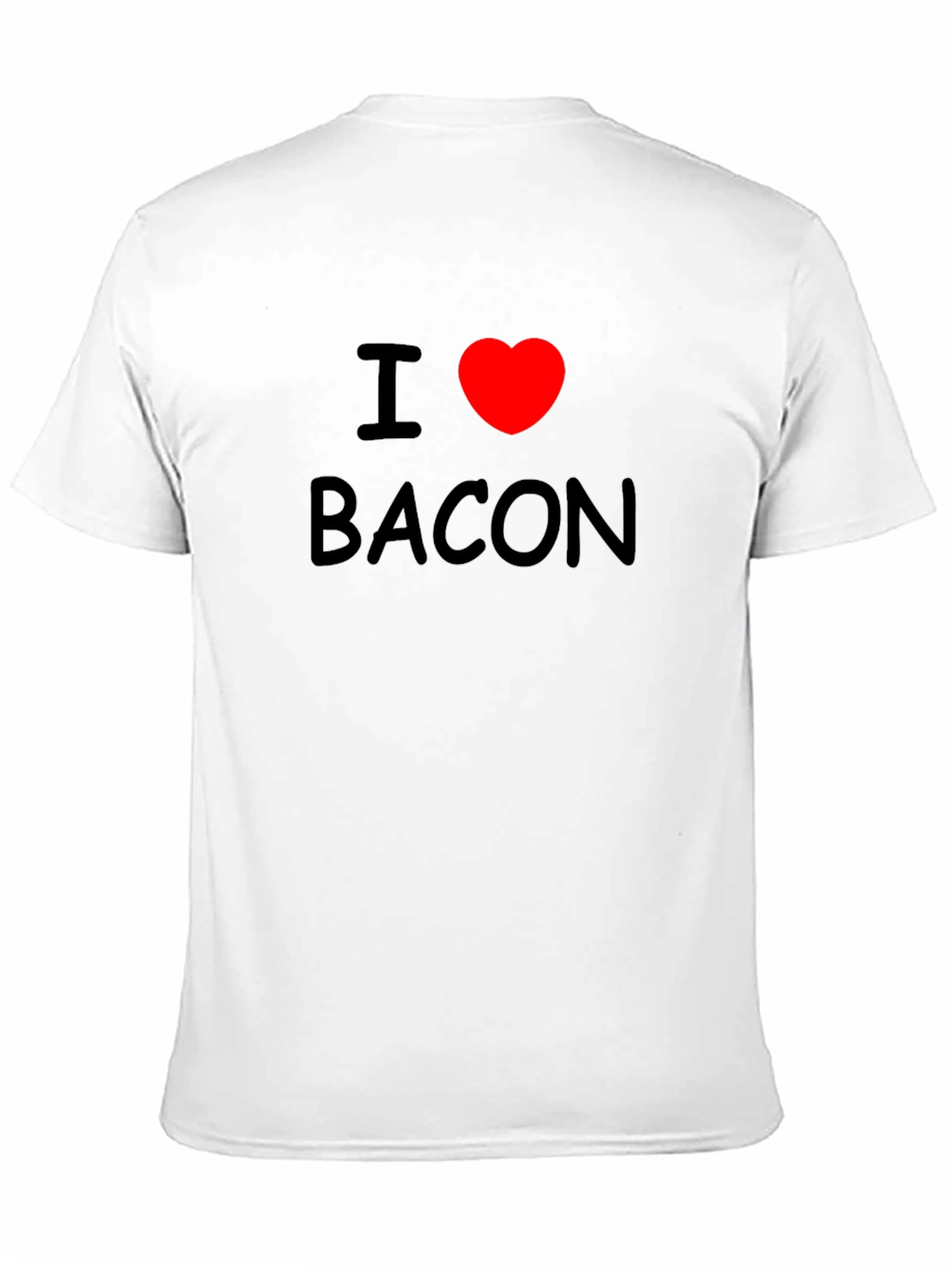 I Heart Bacon Tee - Black Graphic T-Shirt