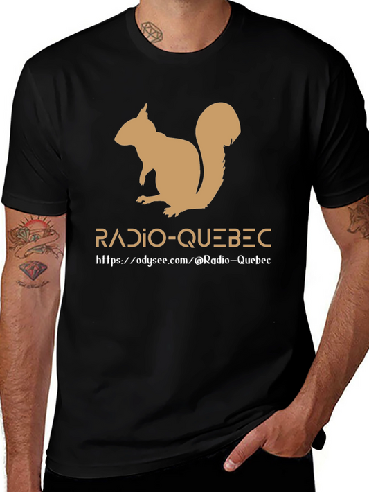 Radio-Quebec Squirrel Tee - Black