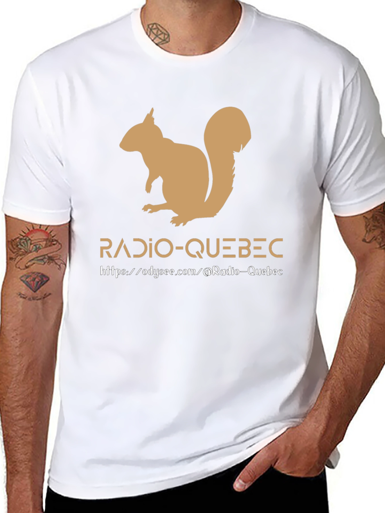 Radio-Quebec Squirrel Tee - Black