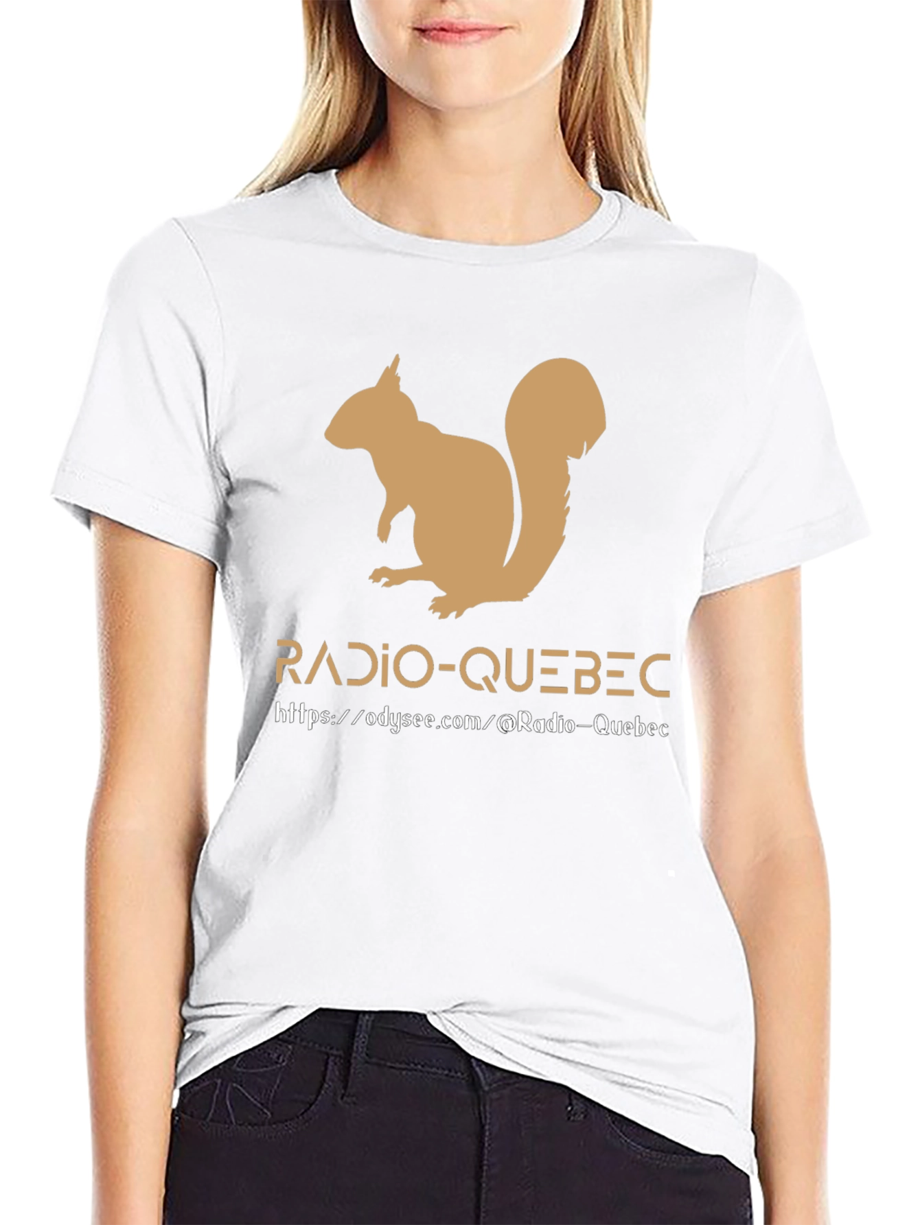 Radio-Quebec Squirrel Tee - Black