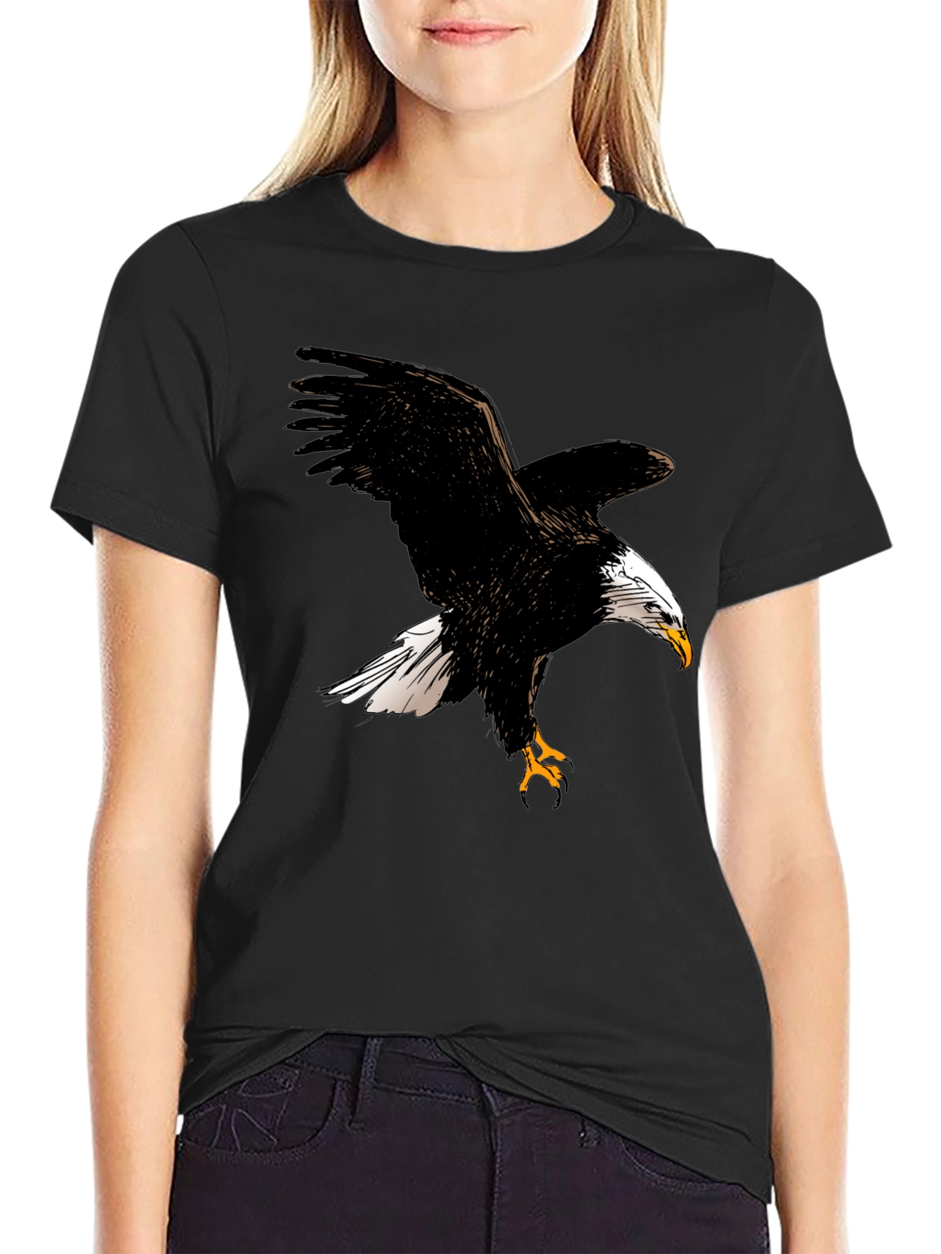 Black Eagle Graphic T-Shirt for Men