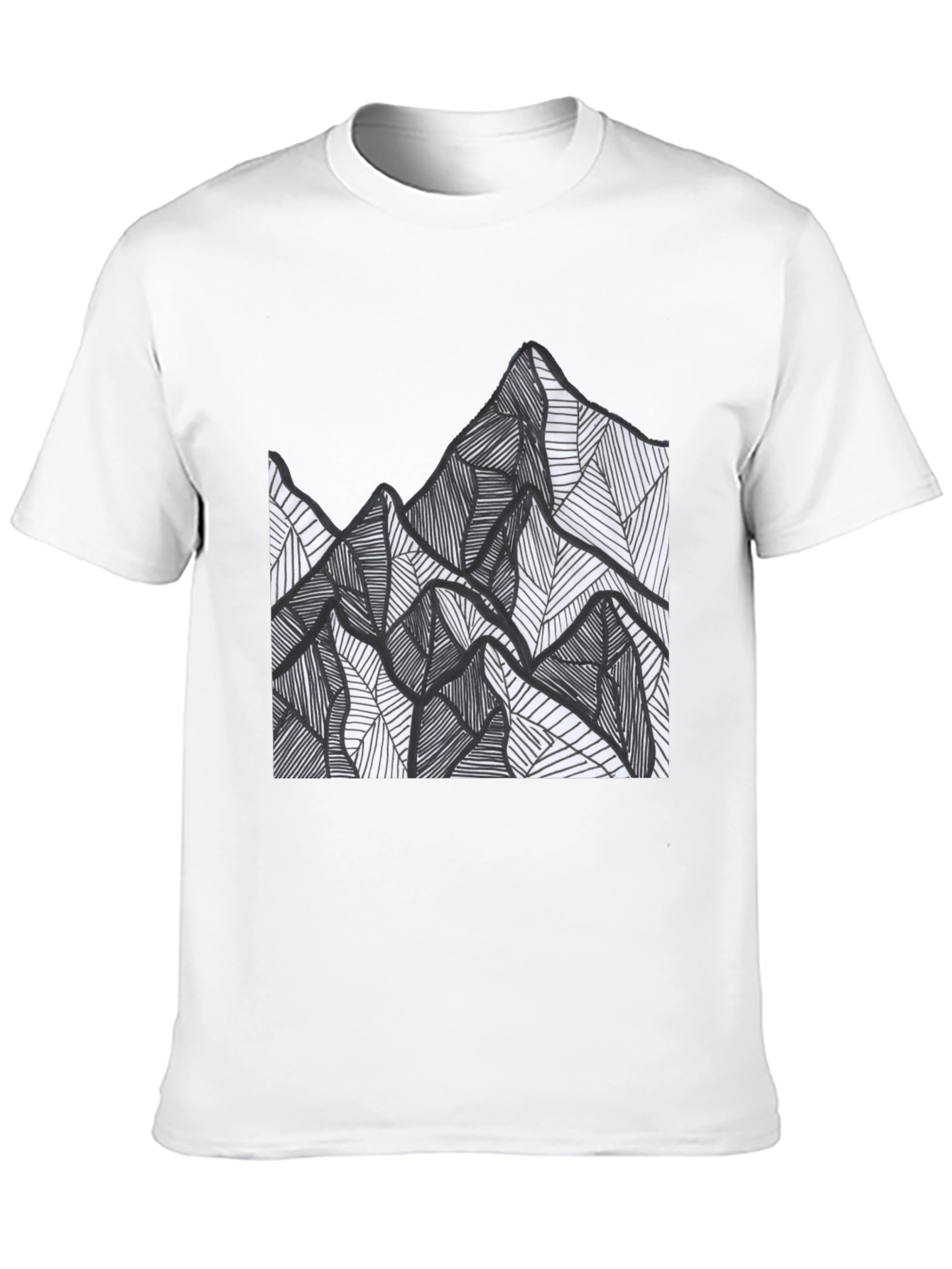 Mountain Graphic Tee - Mens Black Short Sleeve