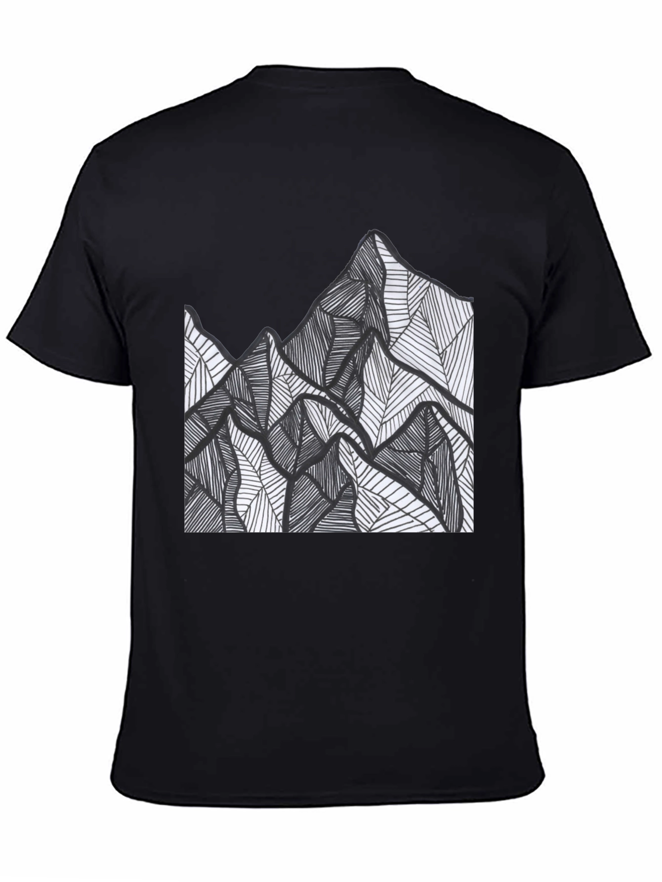 Mountain Graphic Tee - Mens Black Short Sleeve