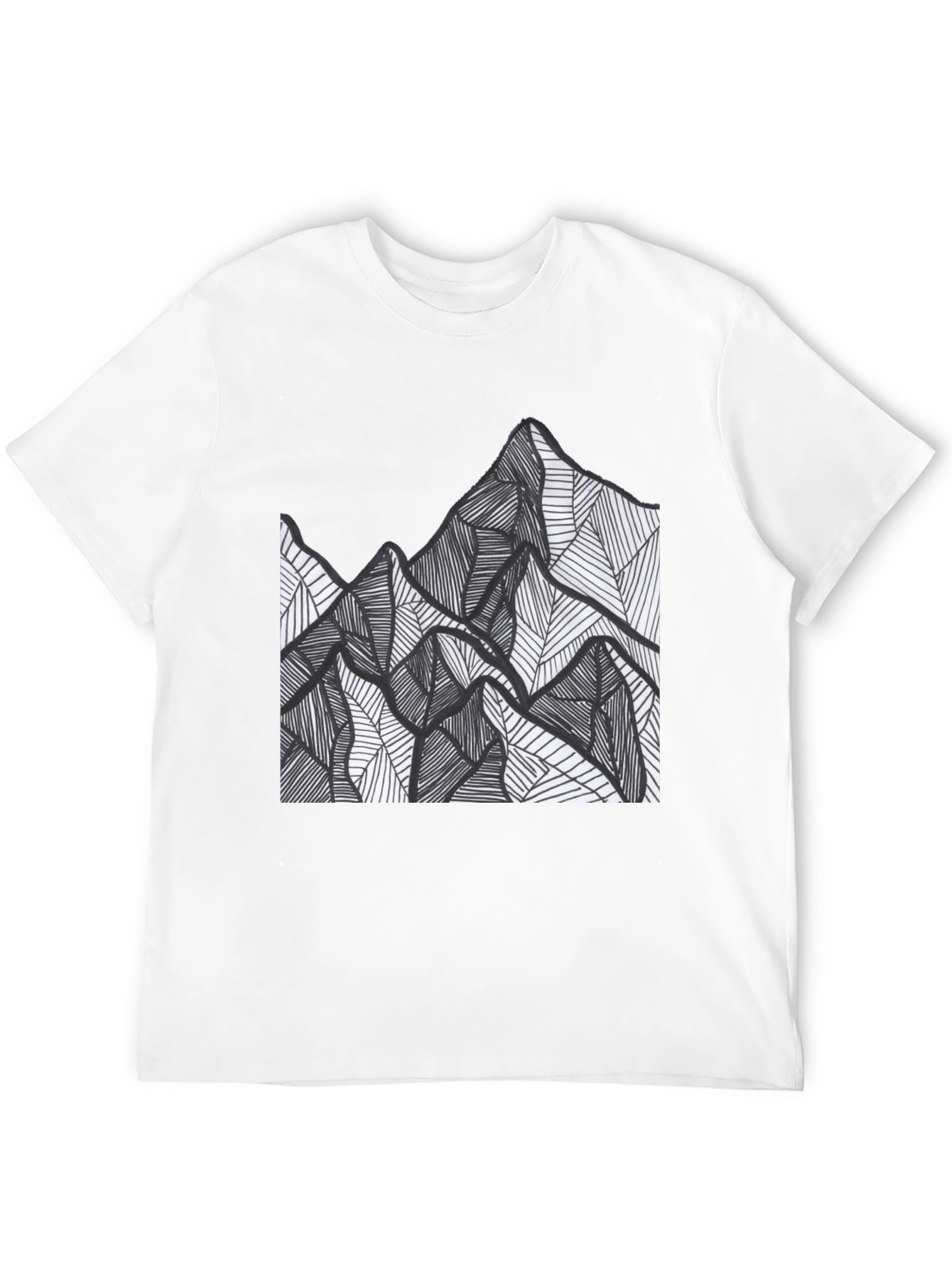 Mountain Graphic Tee - Mens Black Short Sleeve