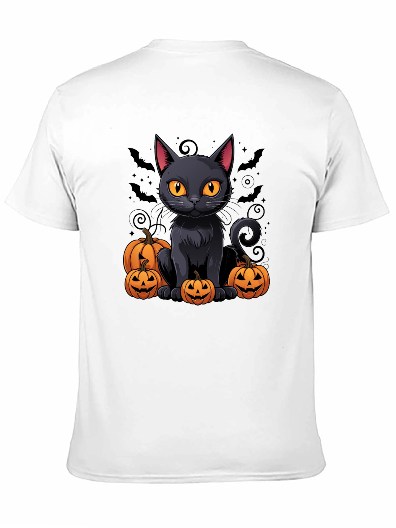 Halloween Cat & Pumpkin T-Shirt