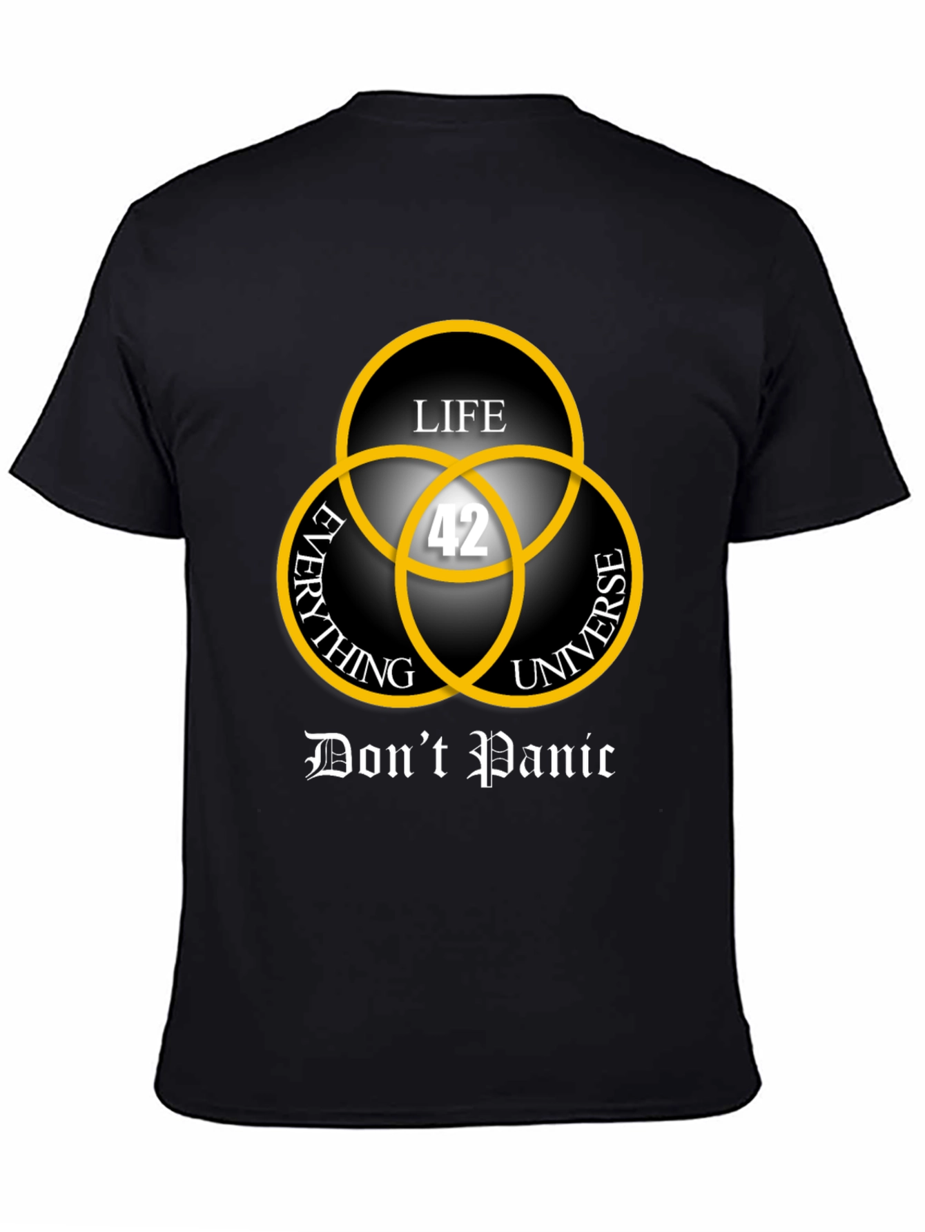 Dont Panic T-Shirt: Life Universe Everything & 42