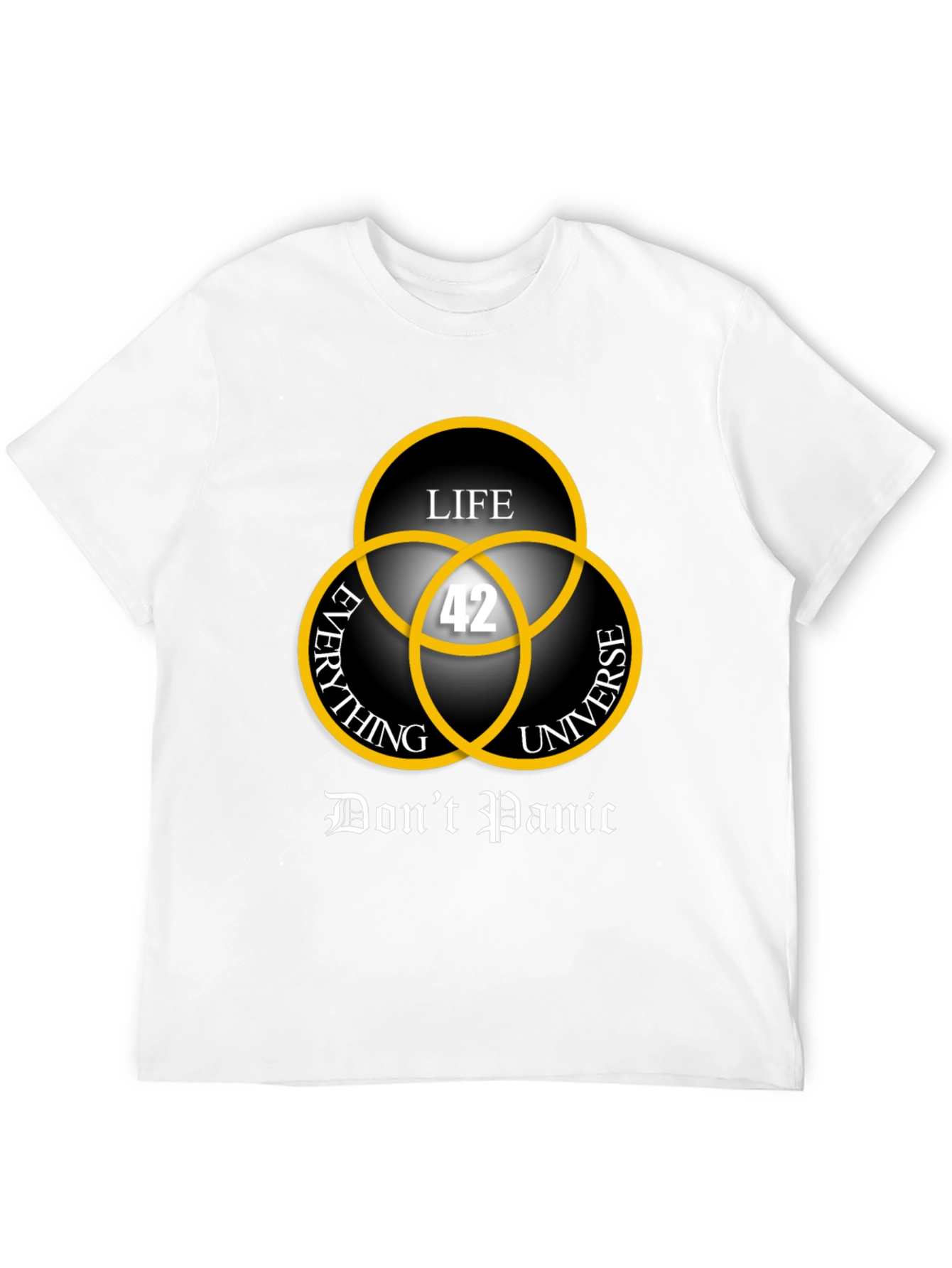 Dont Panic T-Shirt: Life Universe Everything & 42