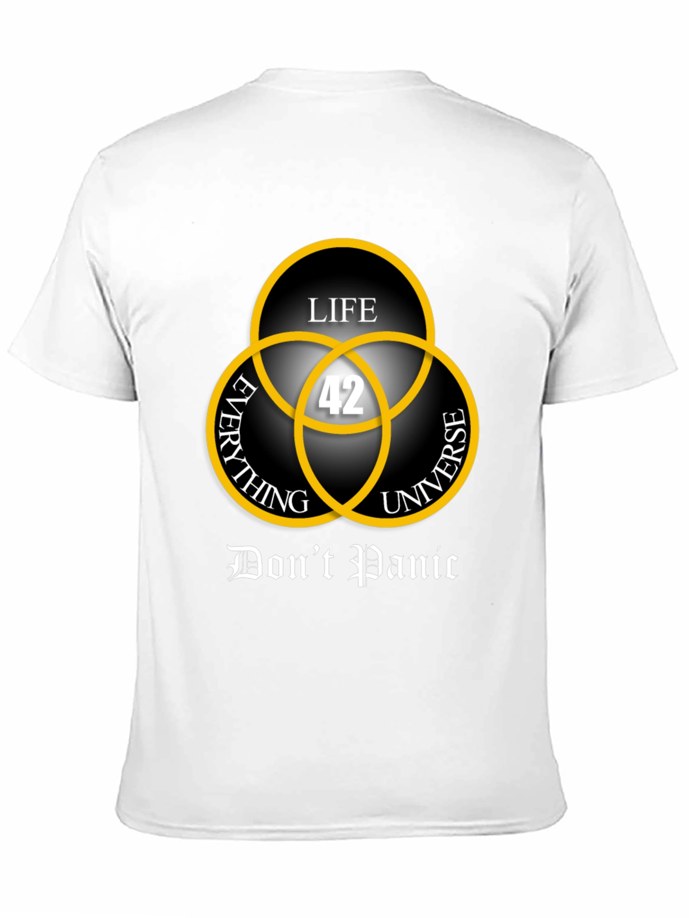 Dont Panic T-Shirt: Life Universe Everything & 42