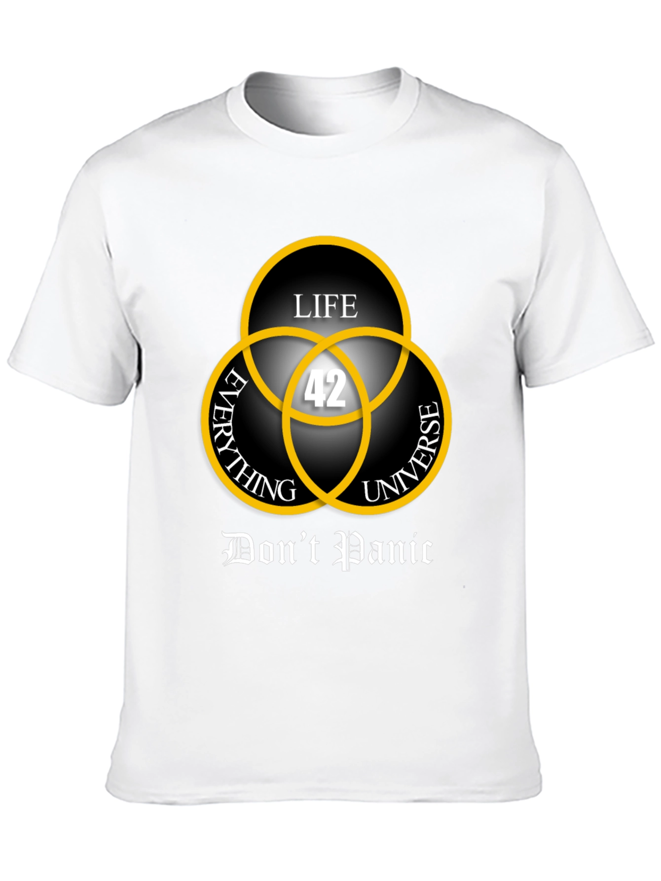 Dont Panic T-Shirt: Life Universe Everything & 42