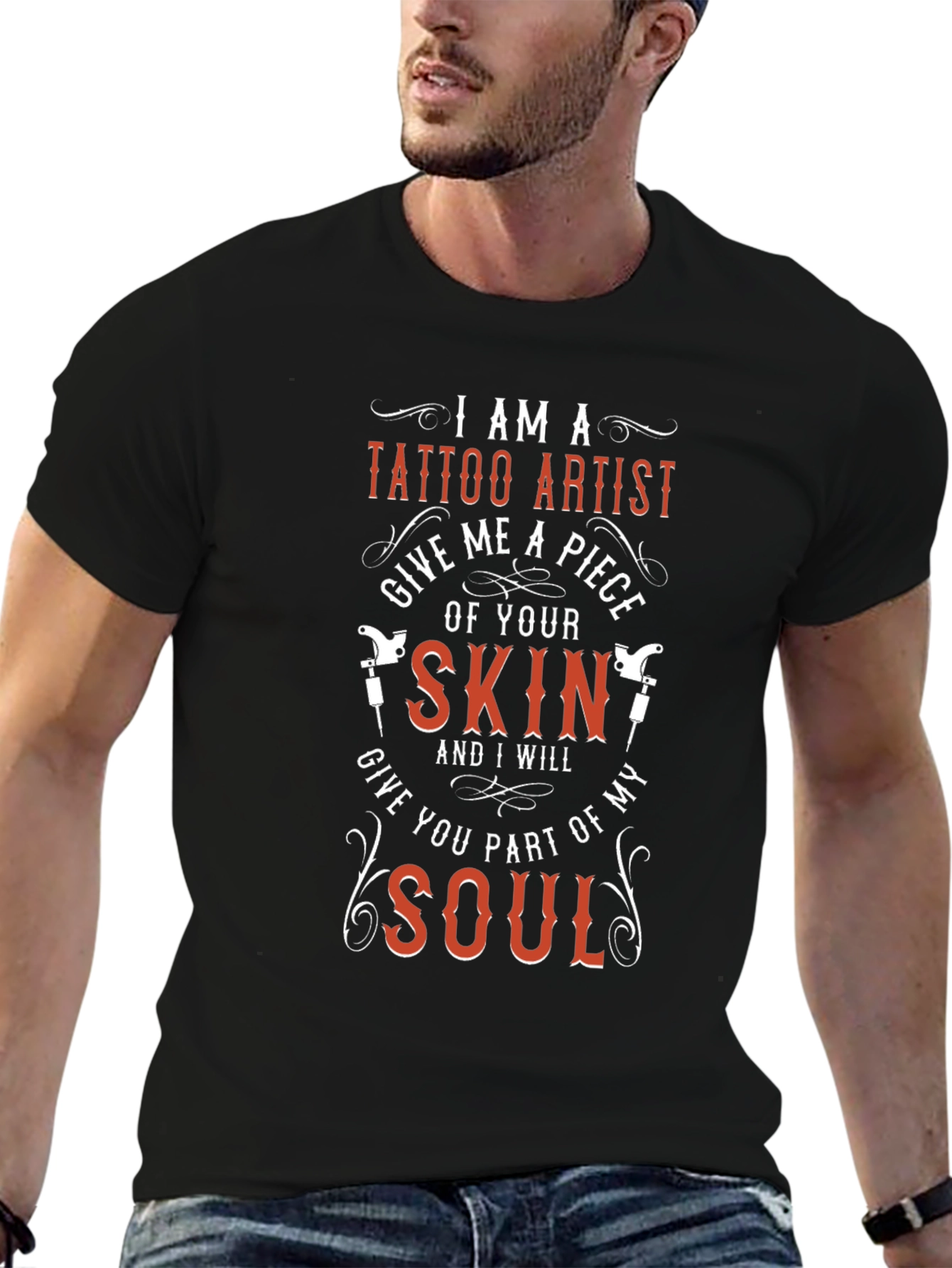 Tattoo Artist Black Graphic Tee