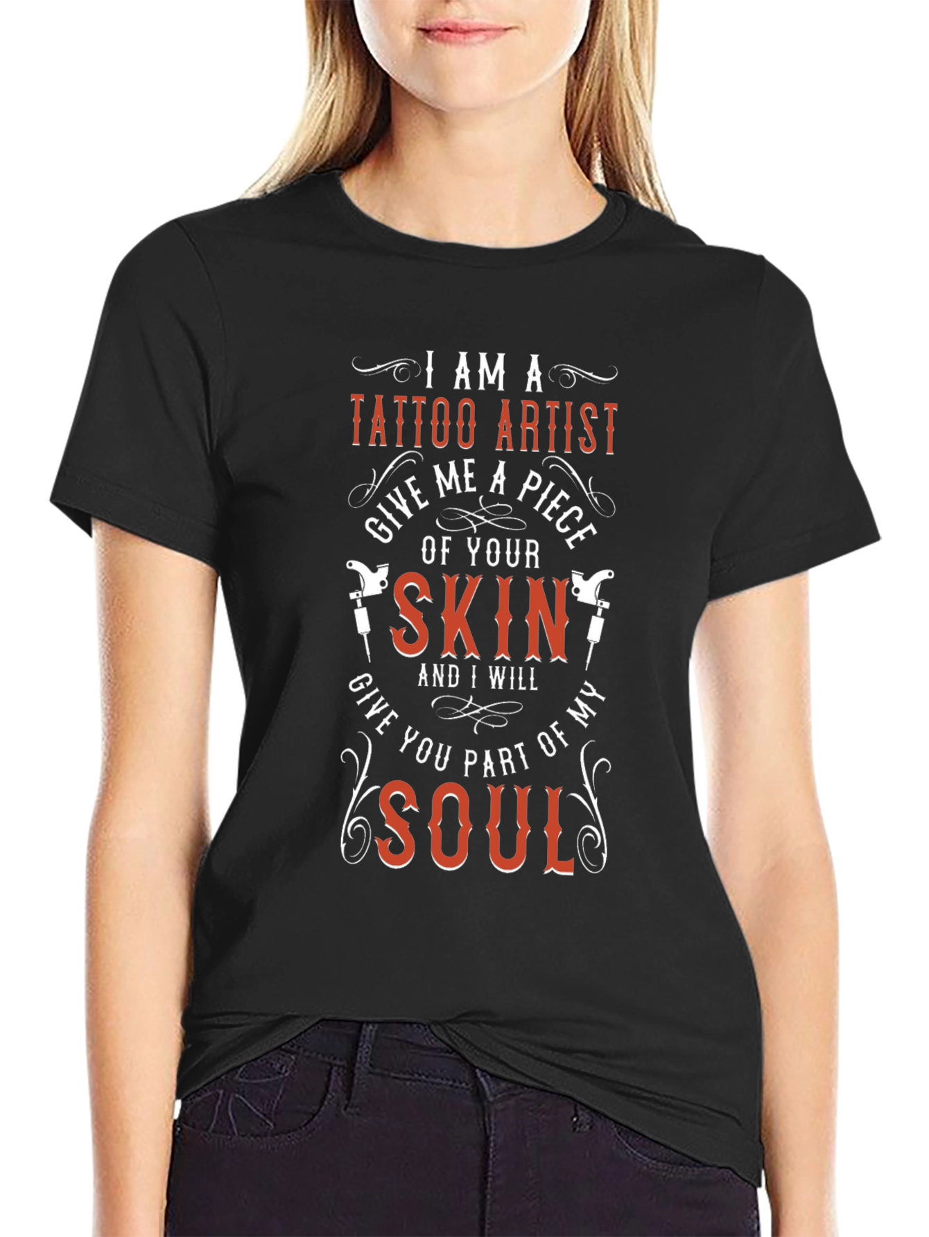 Tattoo Artist Black Graphic Tee