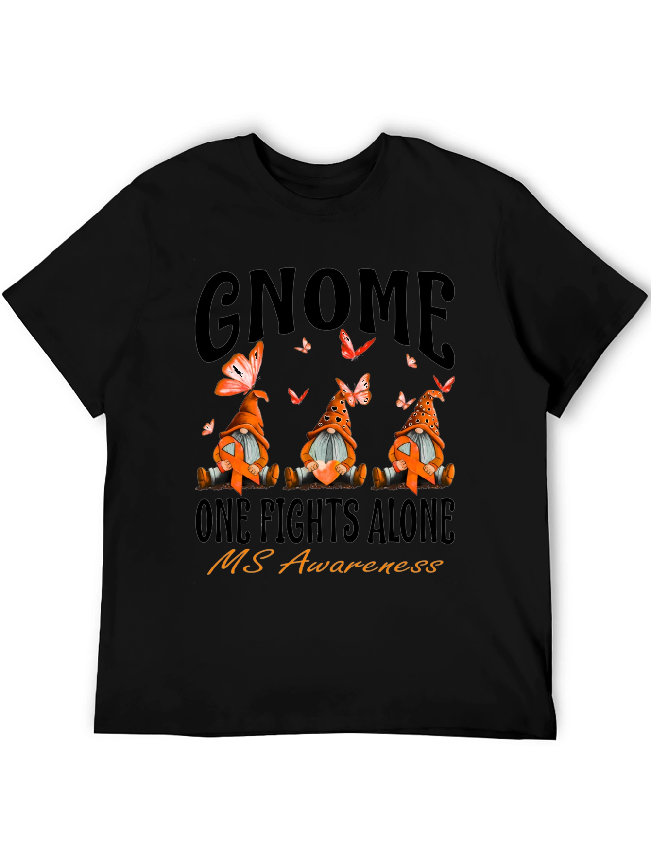 MS Awareness Gnome T-Shirt - One Fights Alone