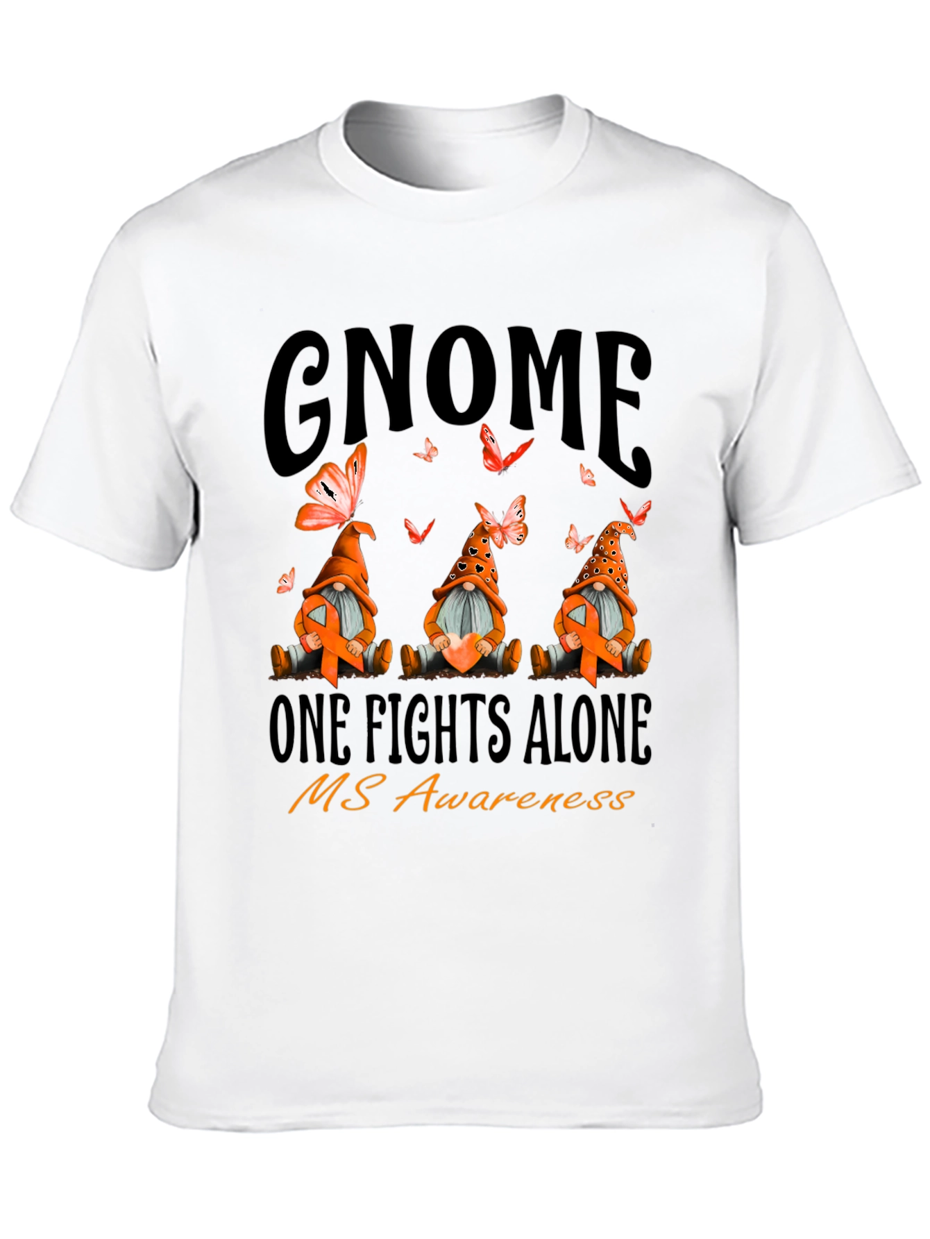 MS Awareness Gnome T-Shirt - One Fights Alone